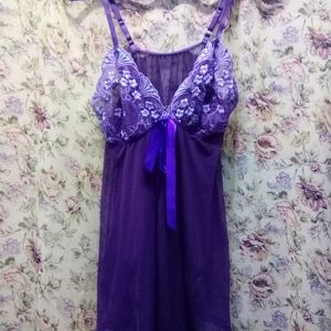 Beautiful purple lace lingerie
